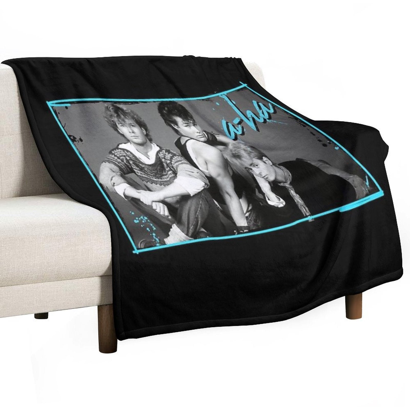 A-ha - Retro Eco-conscious Throw Blanket