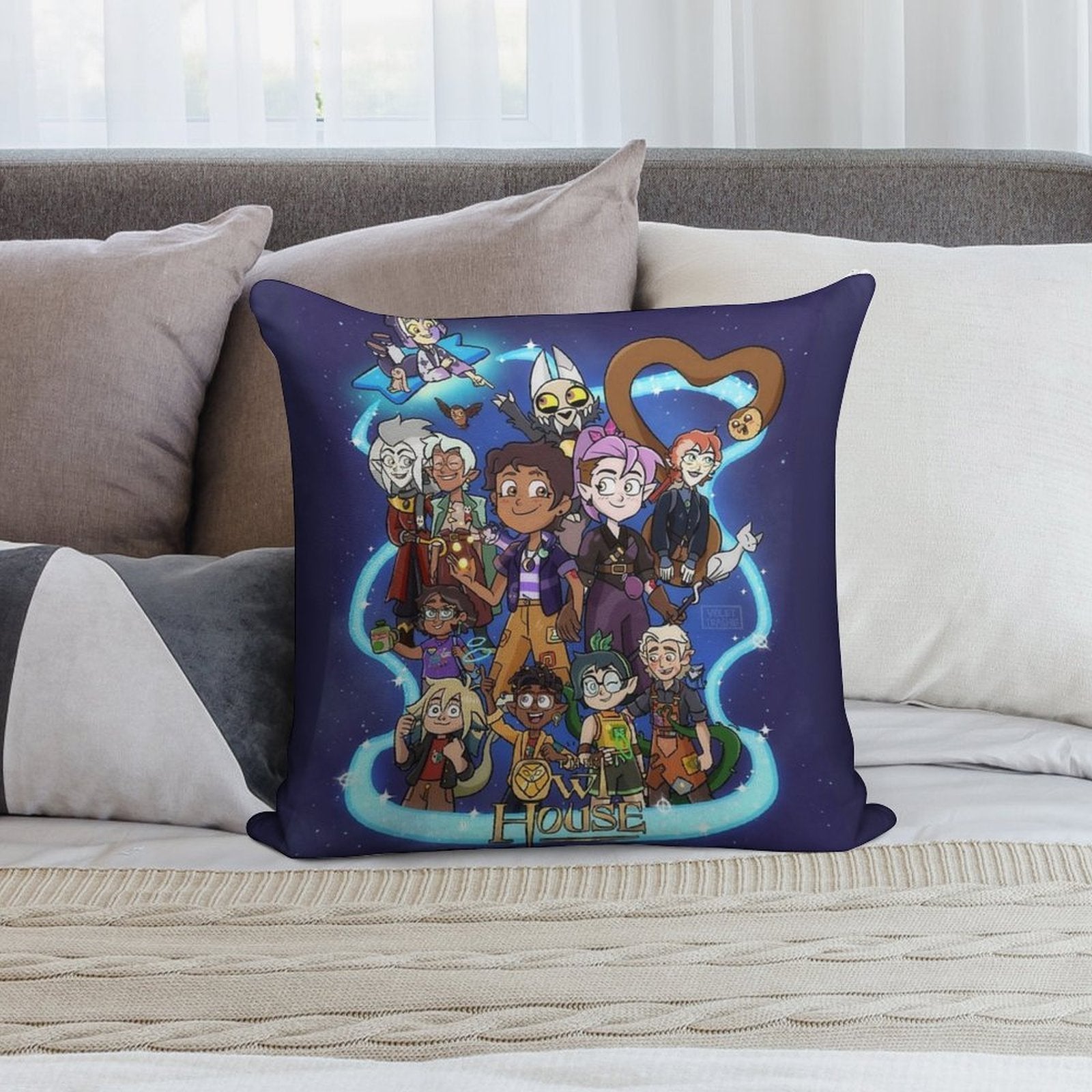 The Owl House Finale Soft Decorative Cover Throw Pillow