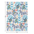 Gouache Sea Turtle Serenity Durable Throw Blanket