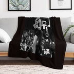 A'ja Wilson - Black  White Lightweight Throw Blanket
