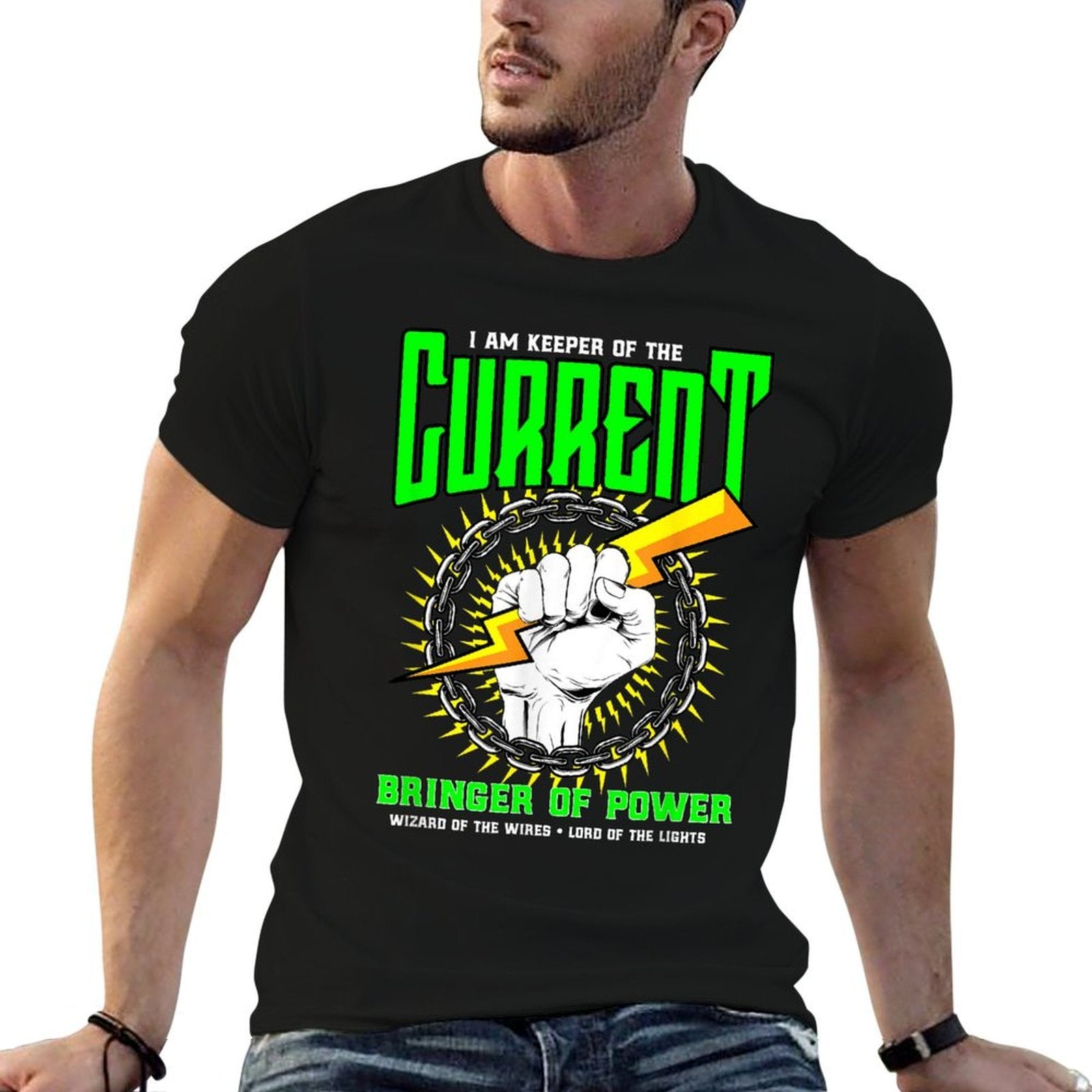 Funny Electrician Gift Electrical Engineer Lineman  Durable T-Shirt