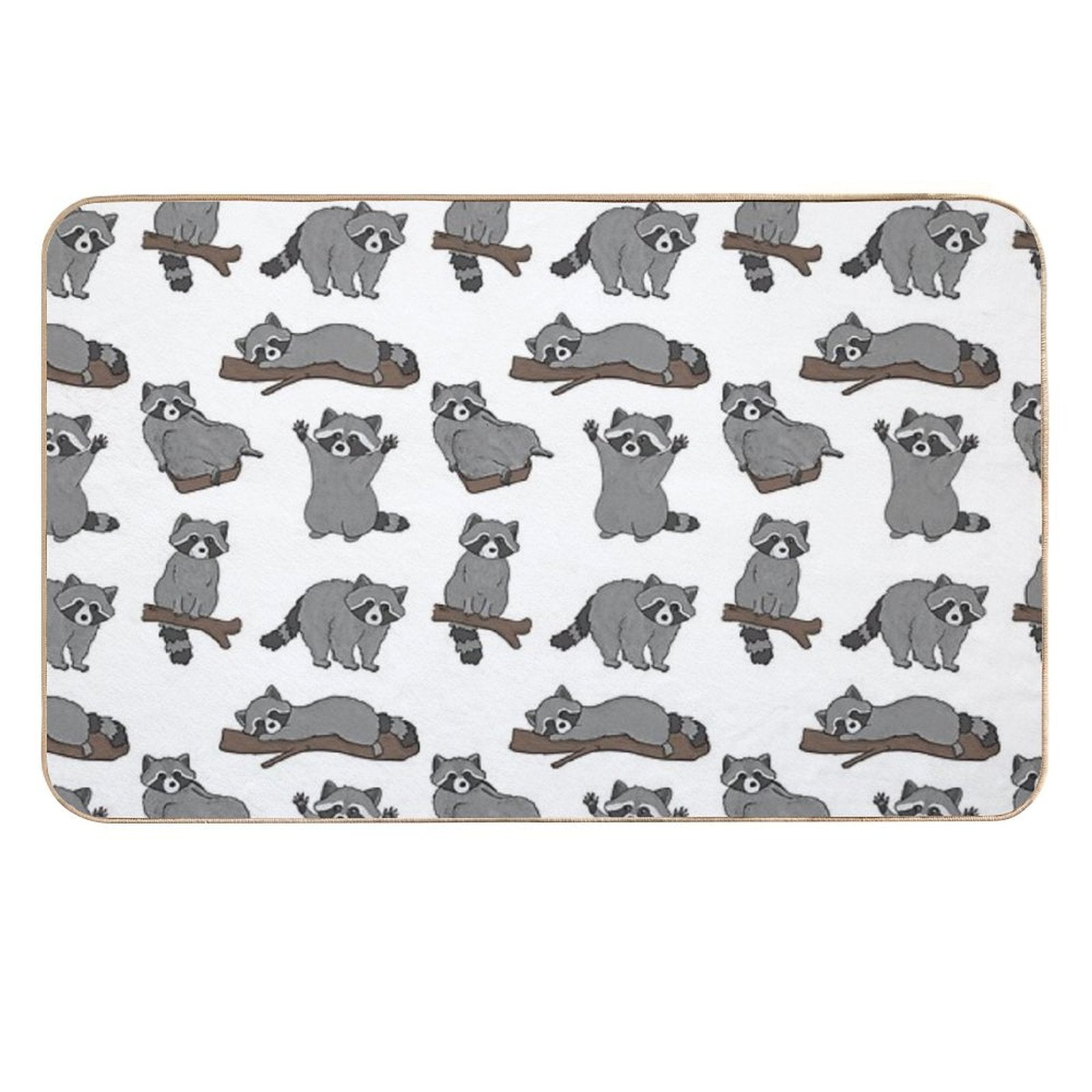 Raccoons  Absorbent Bath Mat