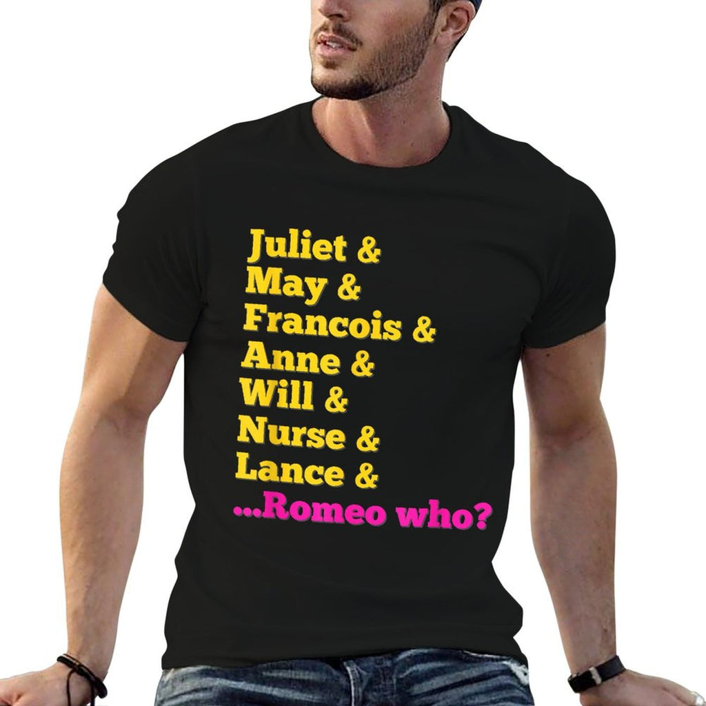 Stage Notes  Juliet Characters Romeo Who Musical Theatre Musicals - Black, Unisex-Adults, Small,, Cotton 65 Polyester 35, Cla  Vintage-inspired T-Shirt