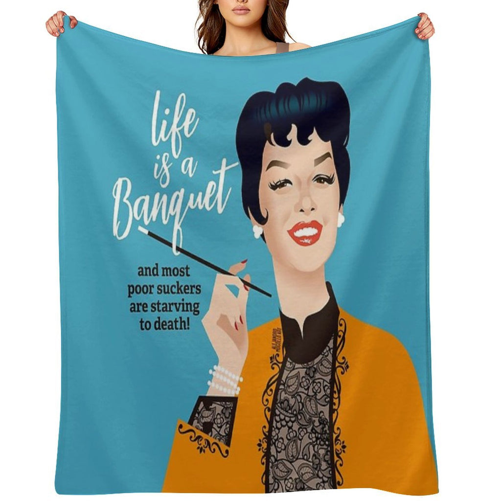 Banquet! Easy Care Throw Blanket