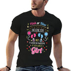 Pink O Blue We Love You Awesome Gender Reveal Pink Team Girl  Versatile T-Shirt