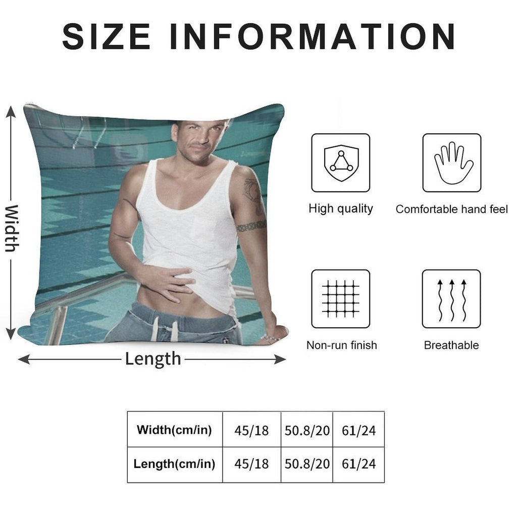 Peter Andre Soft Multiple Sizes Throw Pillow