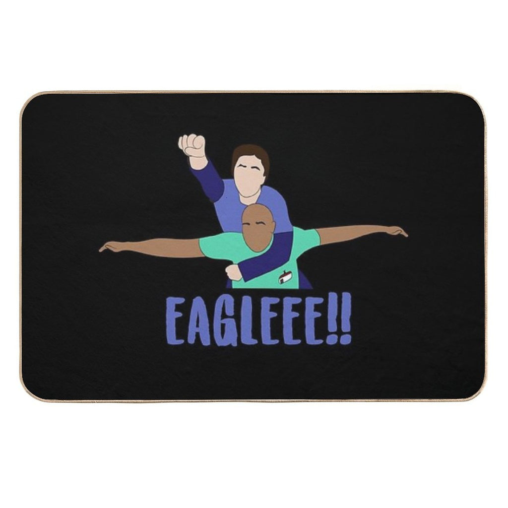 Scrubs JD And Turk Eagle Funny Quote  Stain-Proof Bath Mat