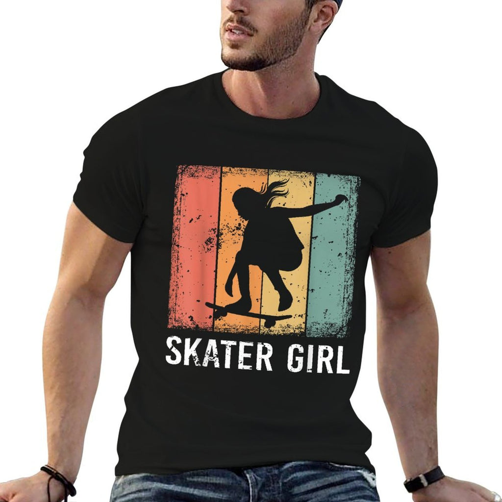Cool Skater Art Women Girls Skateboarding Skateboard Skating Comfortable T-Shirt