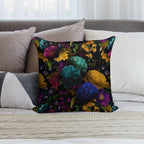 Mystical Night II Botanical Night Garden Nightgarden Soft Luxury Feel Throw Pillow