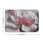 7 Reasons to Love This Vibrant Pink Cherry Blossom with Red Center & Green Leaves  Dirt-Trapping Bath Mat