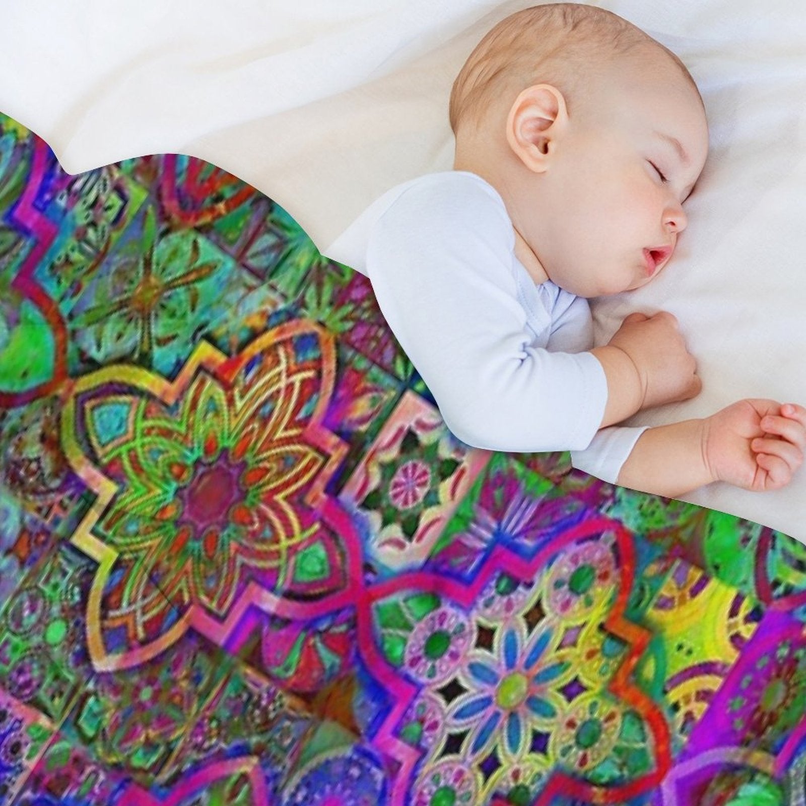 Bohemian Hippie Boho Tie Dye Design Quick-dry Throw Blanket