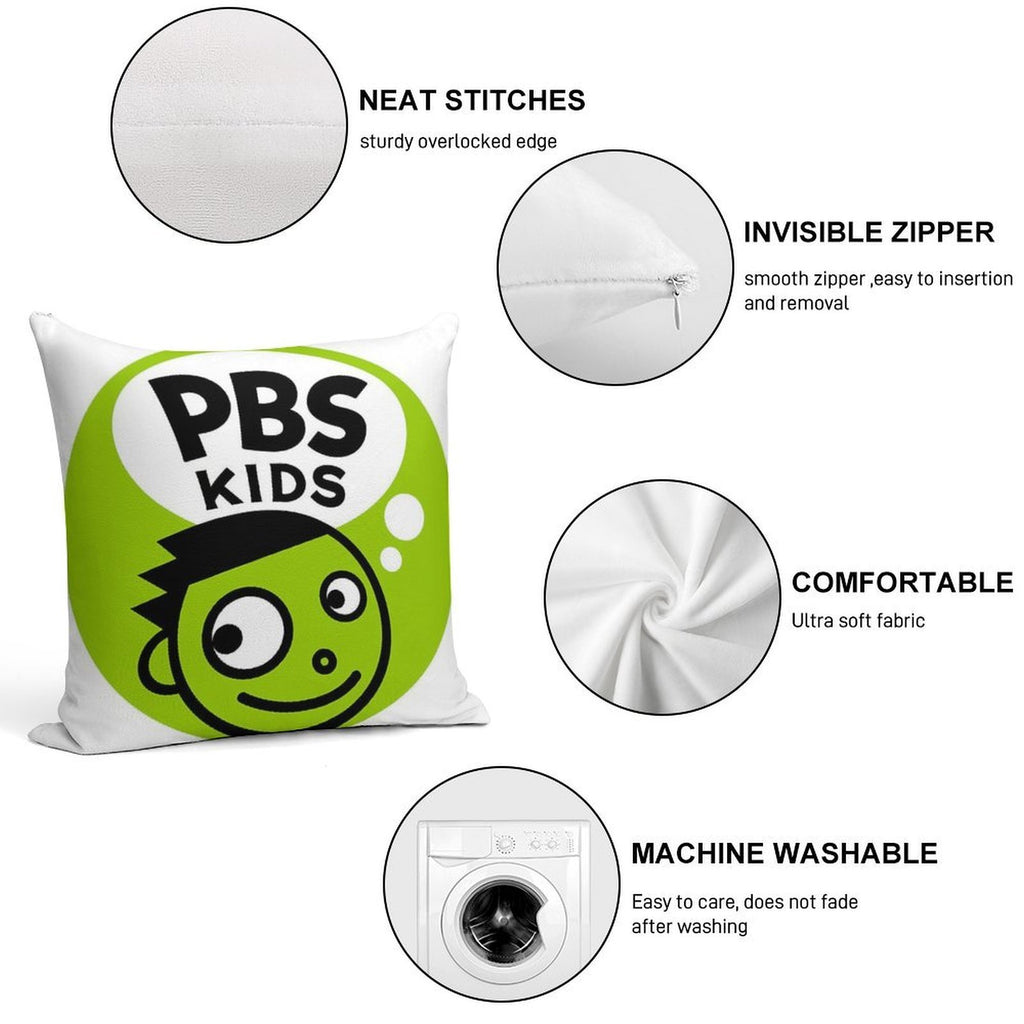 Pbs Kids Nostalgia Soft Luxury Feel Throw Pillow