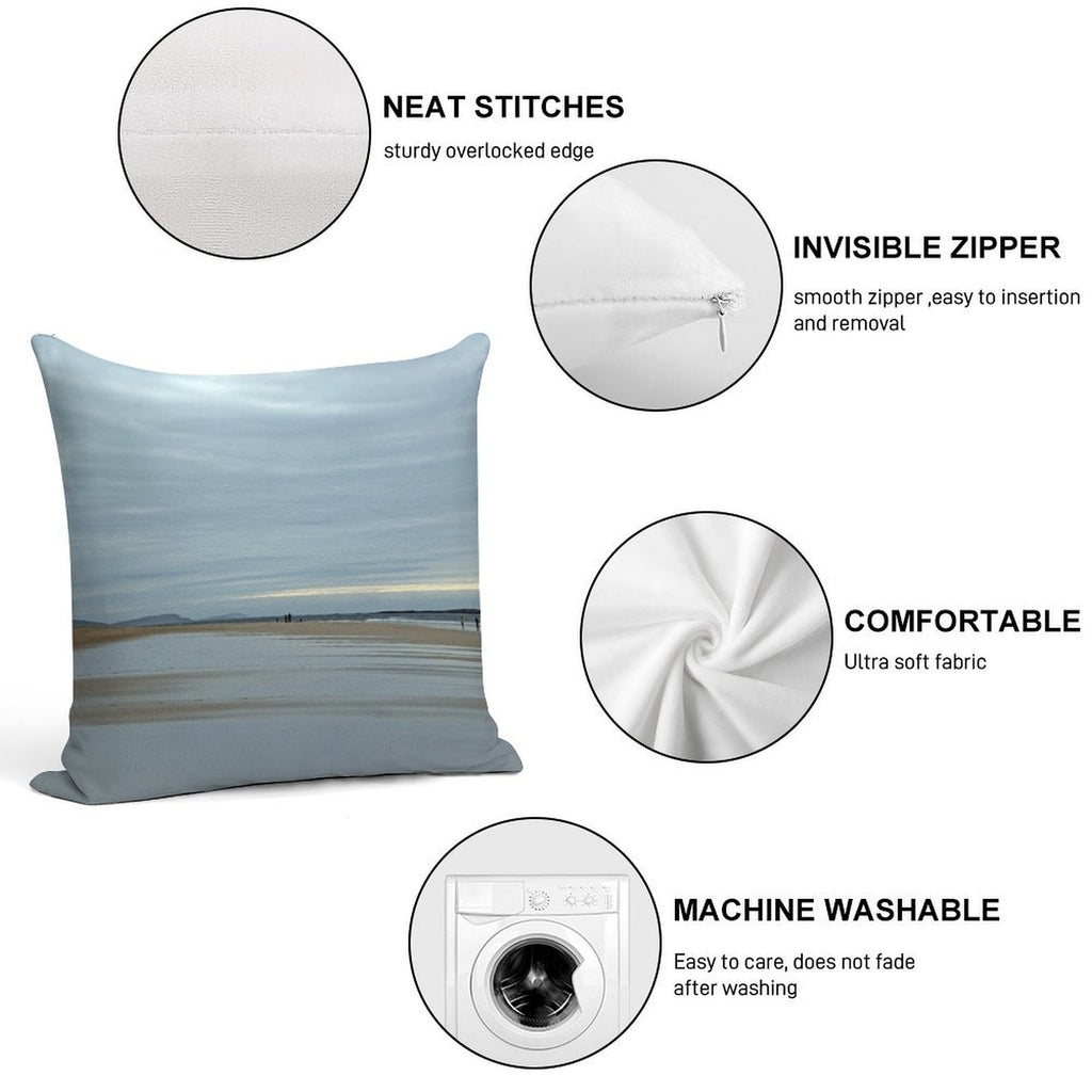 Luskentyre Beach, Isle of Harris Soft Anti-Pilling Throw Pillow