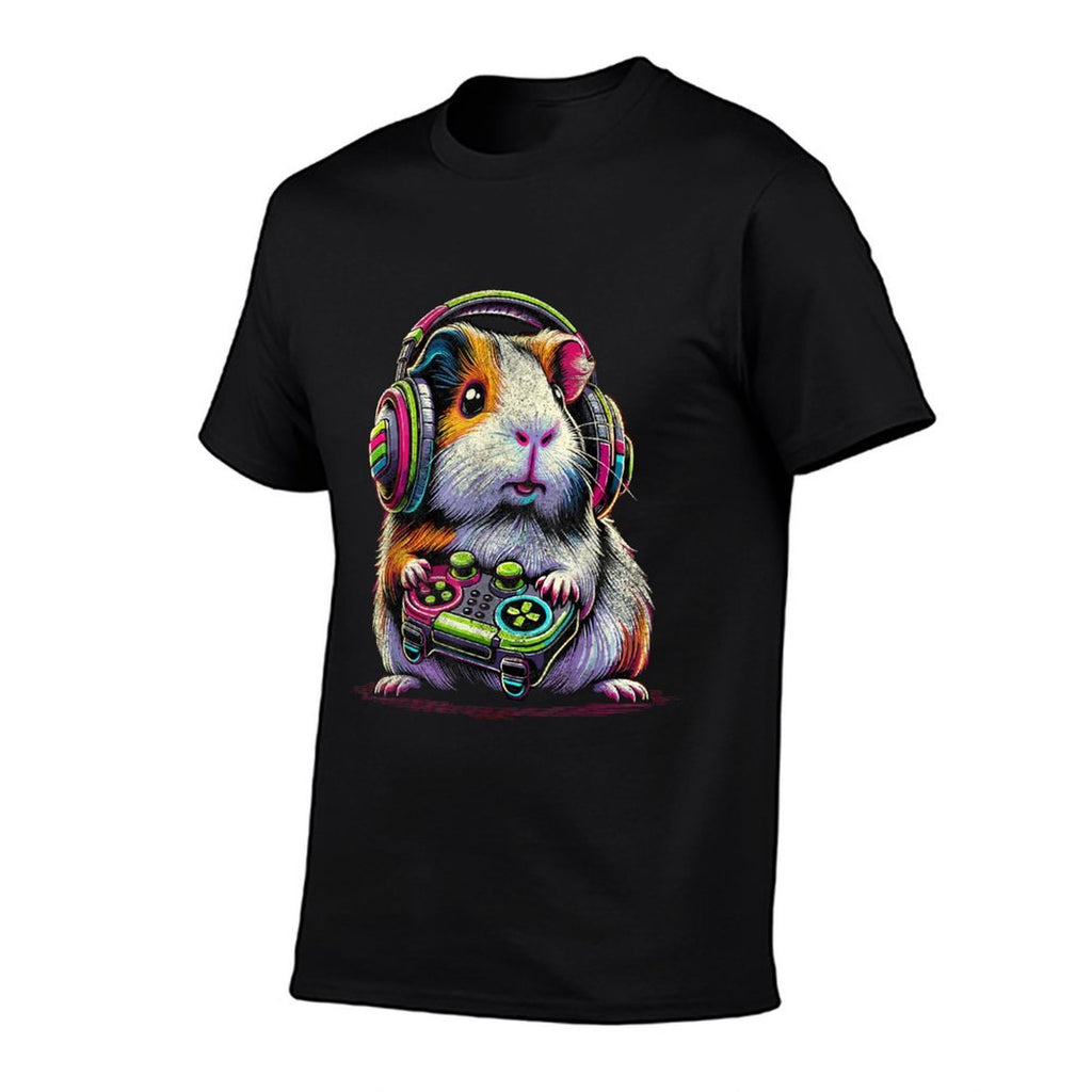Guinea Pig Funny Video Games Guinea Pig  Fade-proof Color T-Shirt