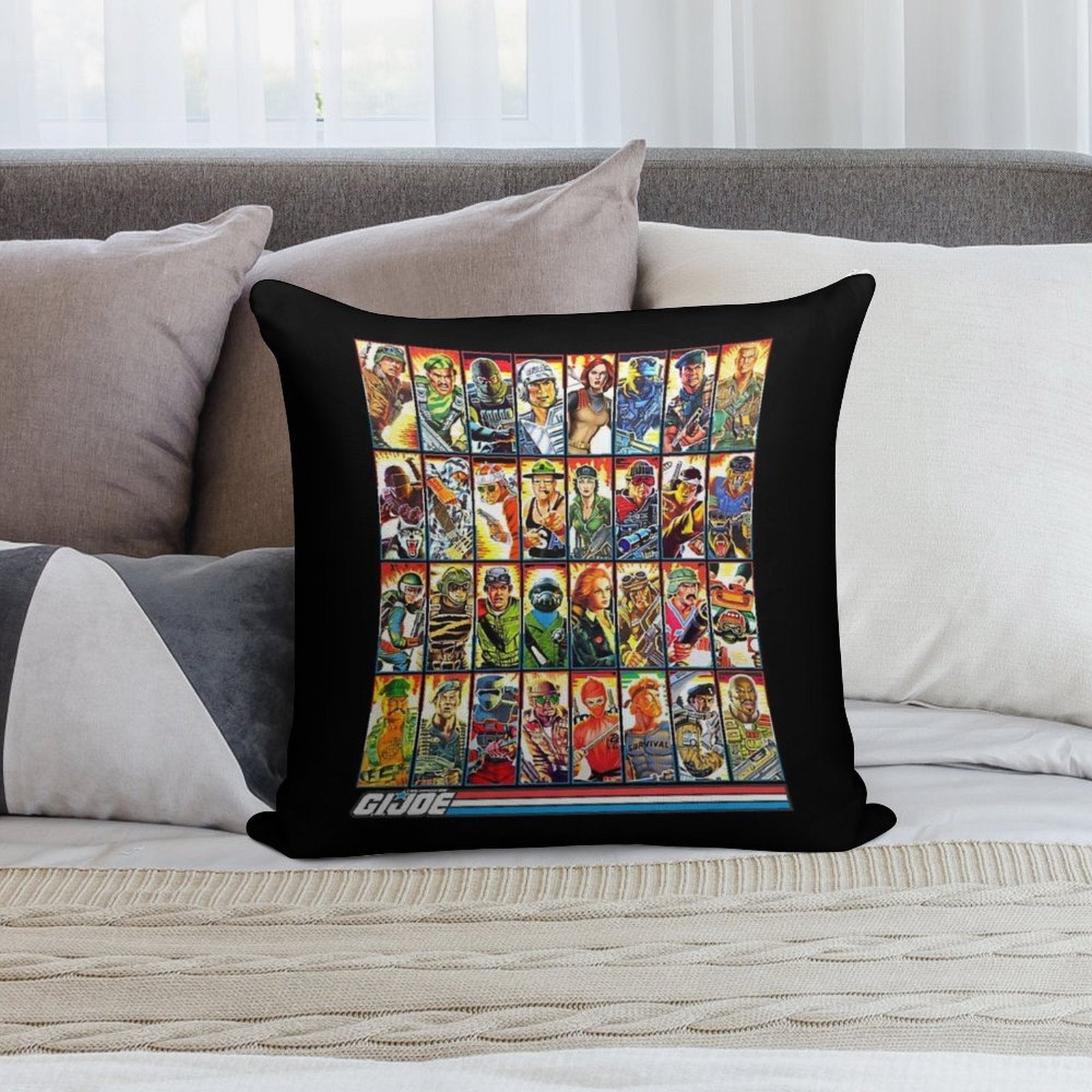 G.I. Joe in The 80s! Soft Style Accent Throw Pillow