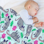 Opossum Pattern Quick-dry Throw Blanket