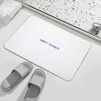 Happy to Help Helper_Pop Text  Slip-Resistant Bath Mat