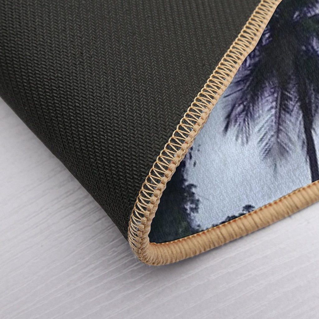 Beautiful Tall Coconut Trees on A Farm in The South of The Island St. Lucia  Absorbent Bath Mat