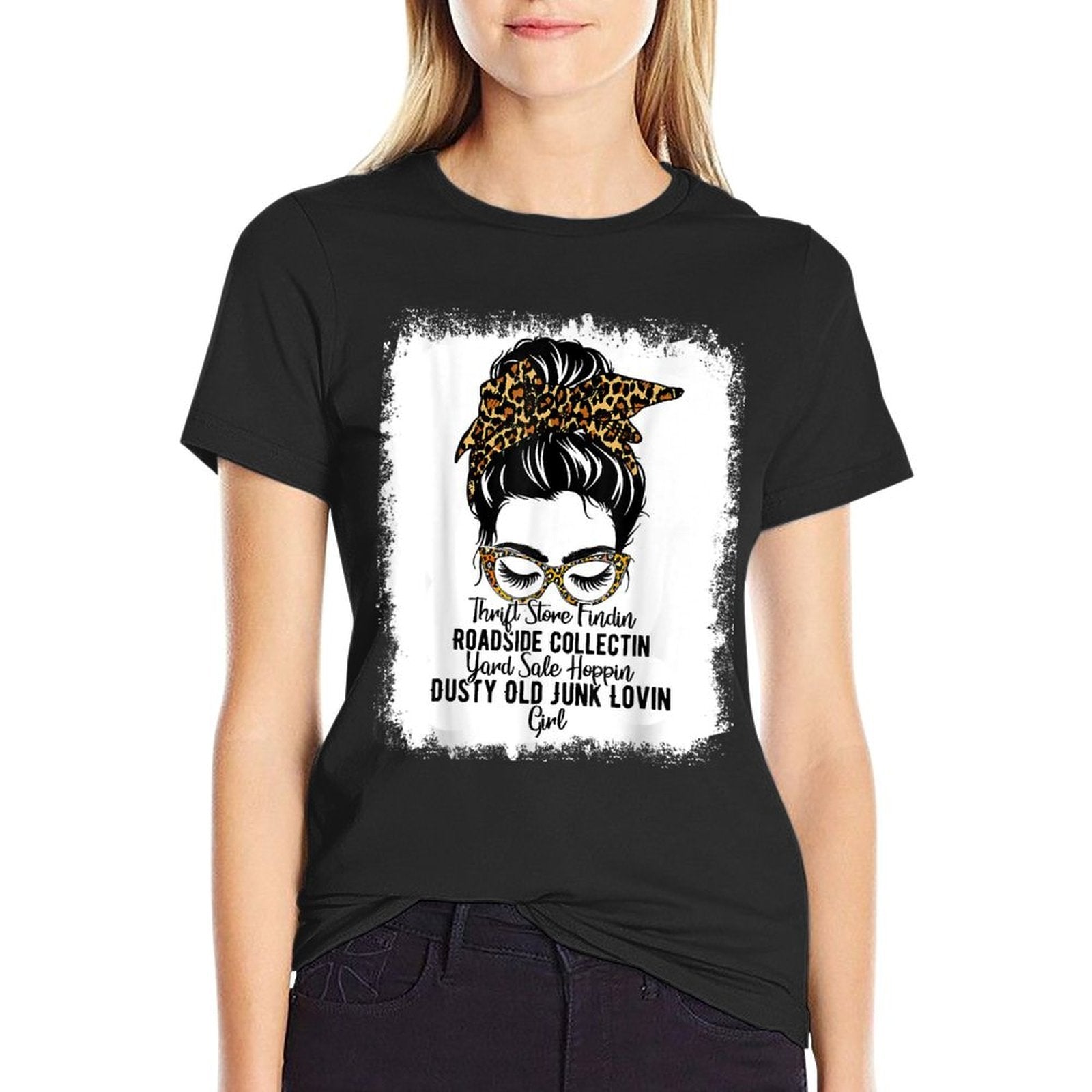 Womens Messy Roadside Thrift Store Yard Sale Old Junk Lover  Durable T-Shirt