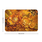 Bouquet of Gold Flowers  Odorless Bath Mat