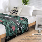 Butterfly Garden (Tabby Cat Version) Durable Throw Blanket