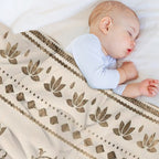 OM Symbol Ornament - Pastel Gold Durable Throw Blanket