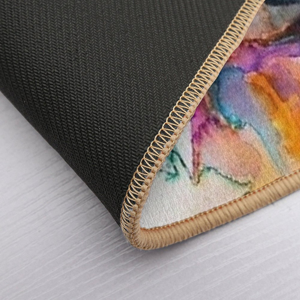 Dachshund Dog Art  Dirt-Trapping Bath Mat