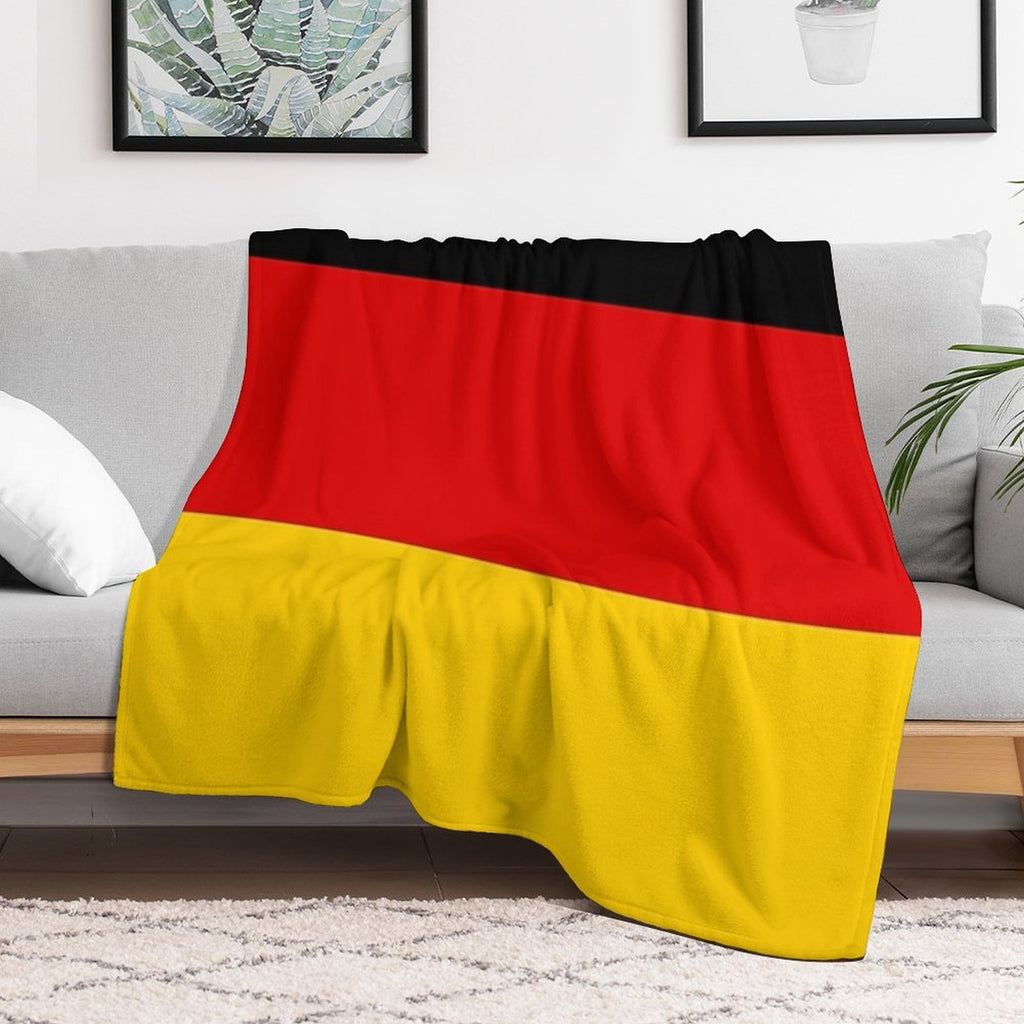 Germany Weltmeisterschaft Fahne Duvet - Deutschland Flag Tagesdecke Shrink-resistant Throw Blanket