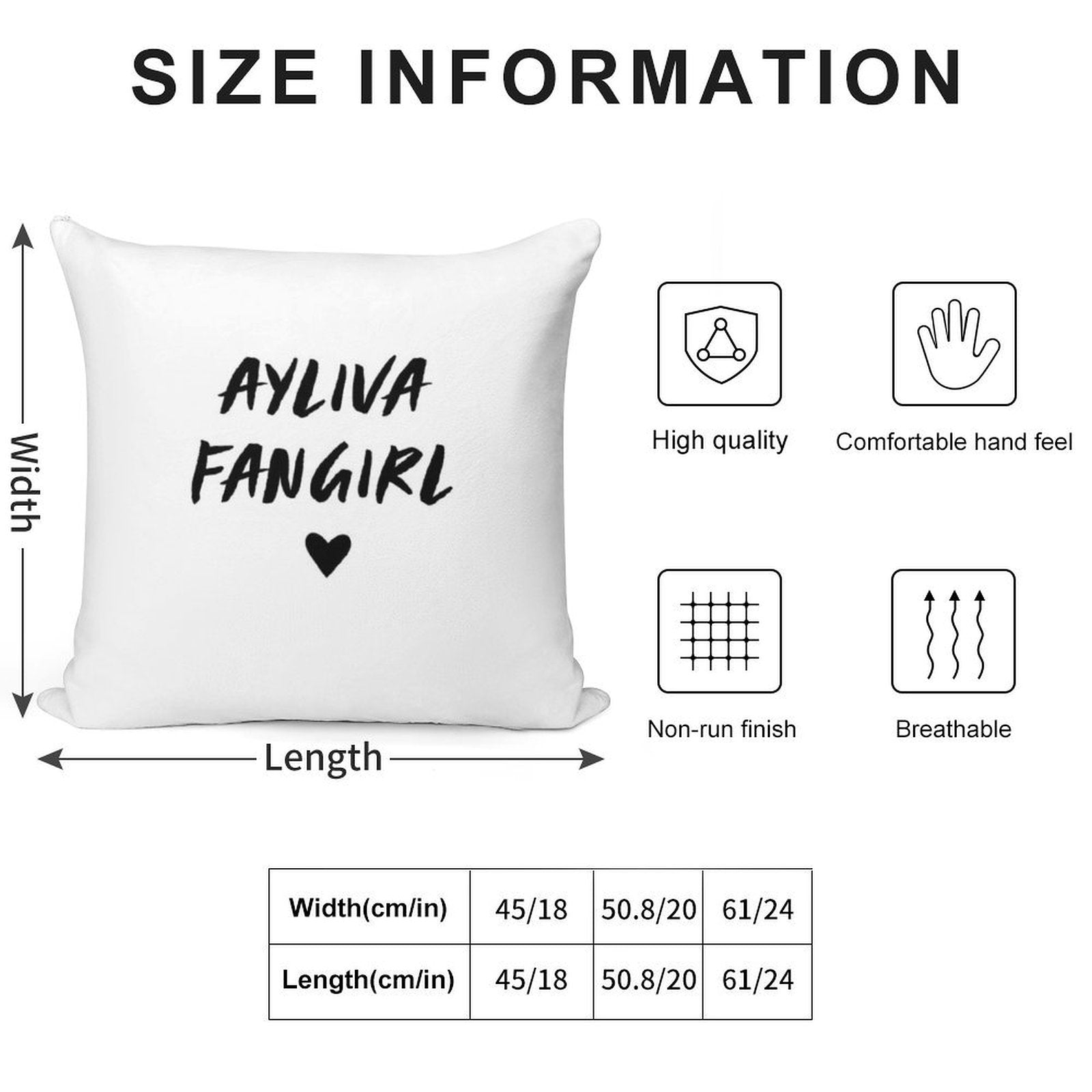 Aylivafangirl Soft High-Density Material Throw Pillow
