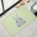 Big Squishy Onigiri Shaped Bunny  High-Traffic Bath Mat