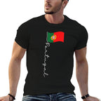 Portugal Signature Pole - Patriotic Portuguese  Easy-care T-Shirt