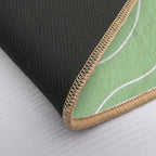 Cute Green Squiggly Lines Aesthetic Items  Pet-Safe Bath Mat