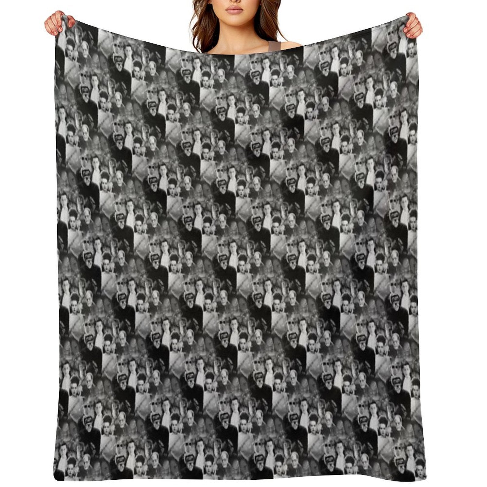 Monsters By Moonlight - Seamless - Updated 7th May 2020 with Better Quality Images. Shrink-resistant Throw Blanket