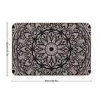 Mandala Floral Art  Pet-Safe Bath Mat