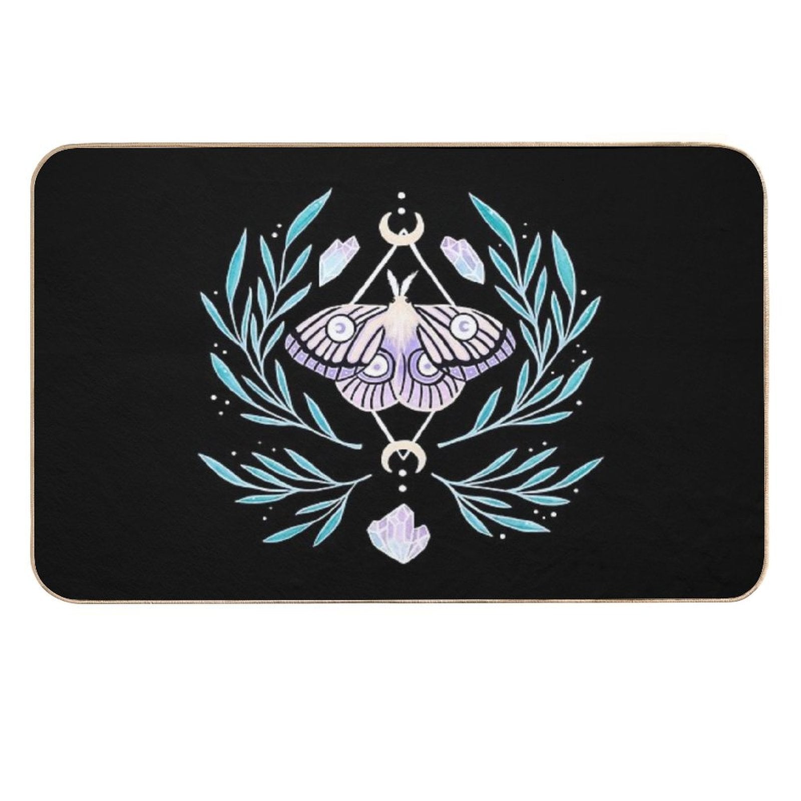 Moon Moth 01  Nikury  Long-Lasting Bath Mat