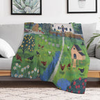 The Hen House Plush Throw Blanket
