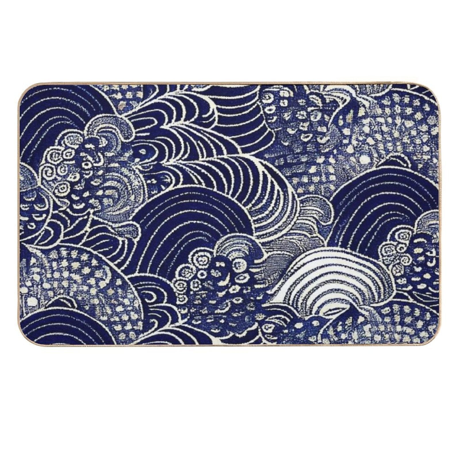 Kauai Indigo Blue #1  Odorless Bath Mat