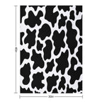 Cow Print Black And White Animal Print Patterns Wrinkle-free Throw Blanket
