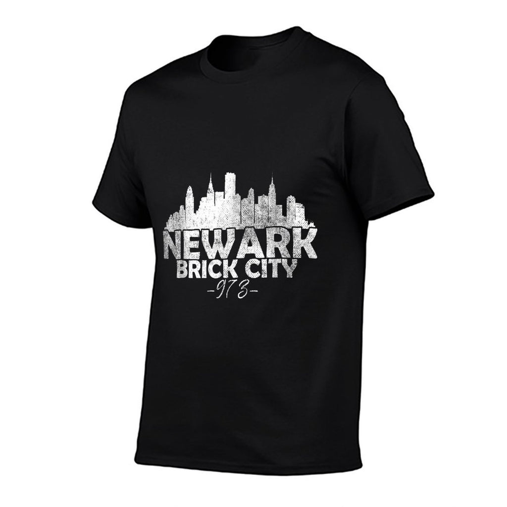 Newark New Jersey NJ  Brick City Skyline  Graphic-printed T-Shirt