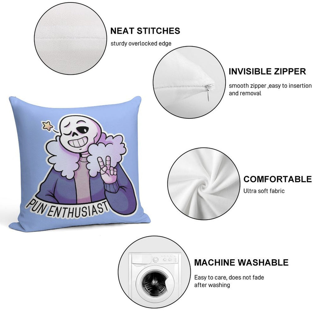 Sans. Soft Ultra-Soft Texture Throw Pillow