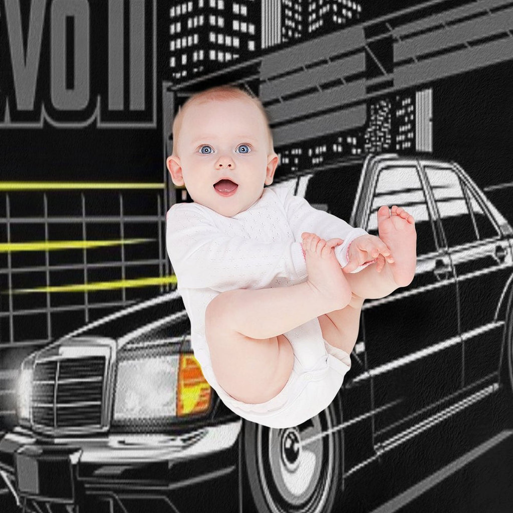 Mercedes Benz 190E AMG Evolution II Travel-friendly Throw Blanket