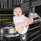 Mercedes Benz 190E AMG Evolution II Travel-friendly Throw Blanket