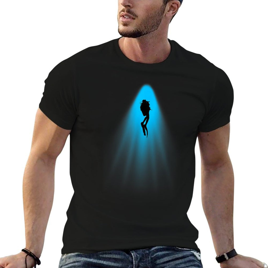 Scuba Diver - Ocean Underwater Scuba Diving Freediving  High-quality Stitching T-Shirt
