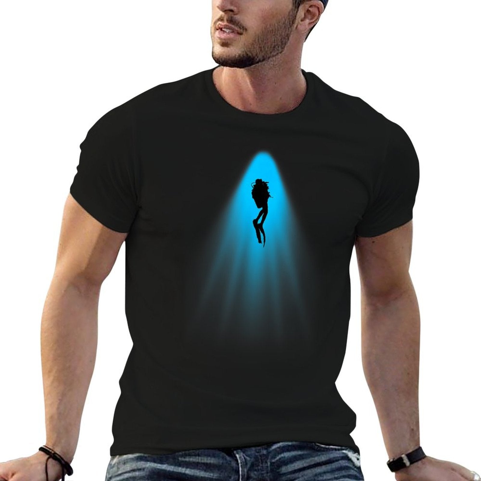 Scuba Diver - Ocean Underwater Scuba Diving Freediving  High-quality Stitching T-Shirt