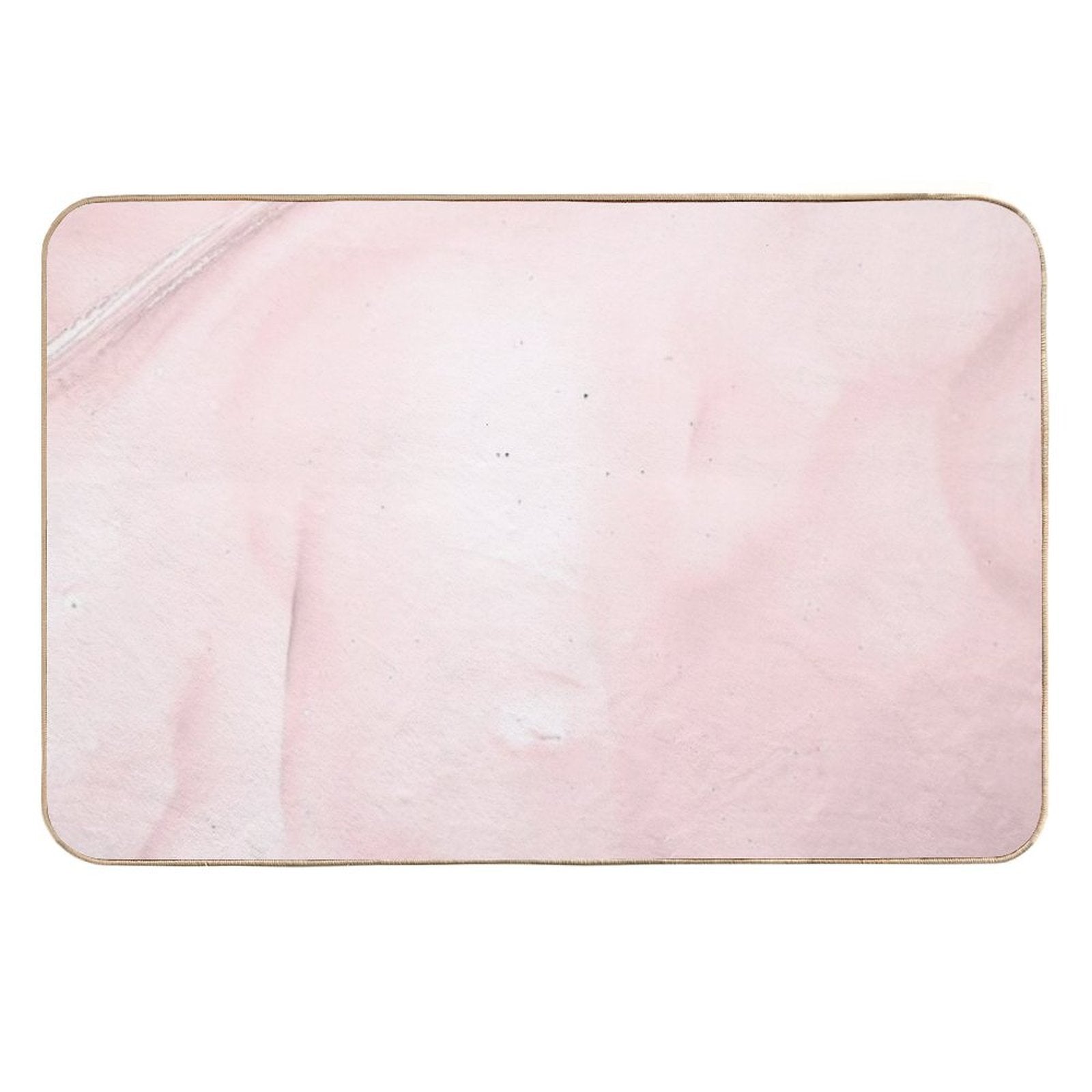 Blush Pink Marble, Soft Pastel Pink Marble  Eco-Friendly Bath Mat