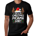 This Is My Christmas Pajama Funny Xmas PJs Men Women  Breathable T-Shirt