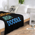 Cool Dads Have An Irish Doodle Dog Pride Gift Easy Care Throw Blanket