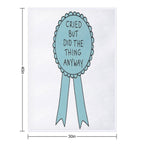 Did The Thing Anyway Travel-friendly Throw Blanket