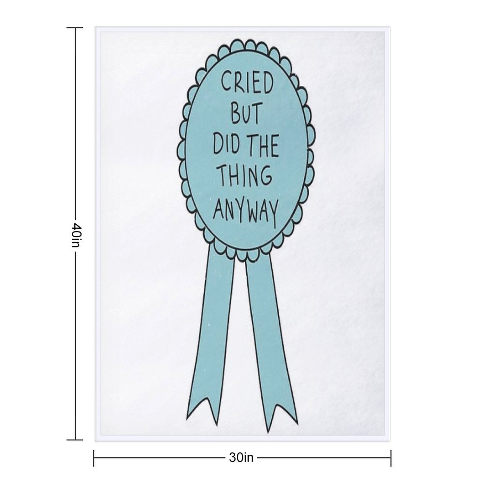 Did The Thing Anyway Travel-friendly Throw Blanket