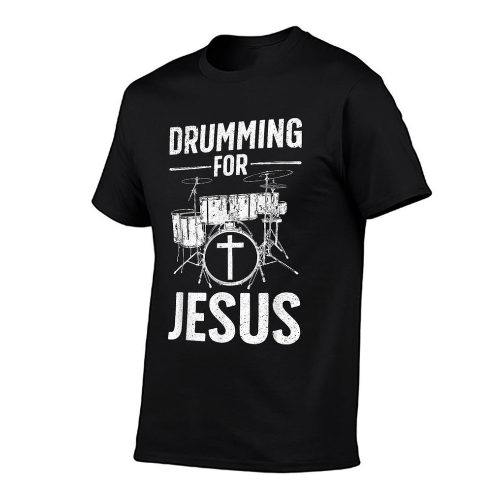 Funny Drumming Art For Men Women Drumline Drum Set Drummer  Relaxed-fit T-Shirt
